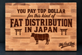 Fat Distribution in Japan – Engraved Maple Cutting Board