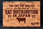 Fat Distribution in Japan – Engraved Maple Cutting Board
