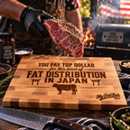Fat Distribution in Japan – Engraved Maple Cutting Board