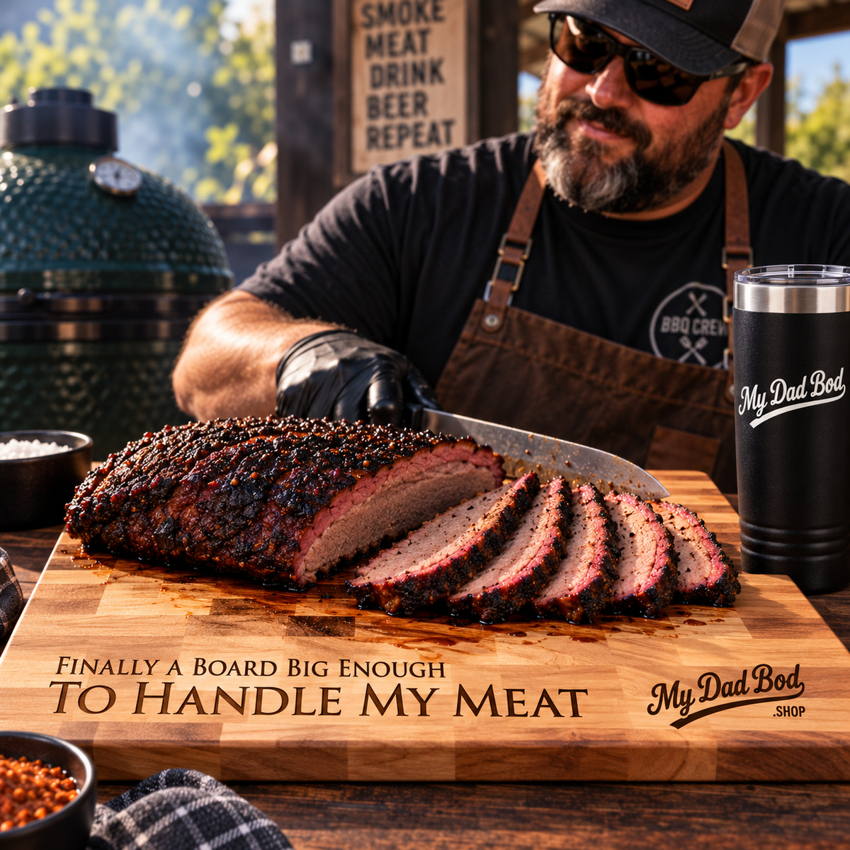 Handle My Meat – Engraved Maple Cutting Board