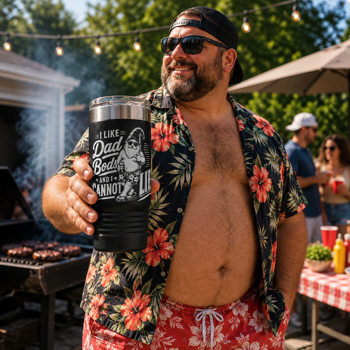 I Like Dad Bods and I Cannot Lie – DadBod Engraved Tumbler