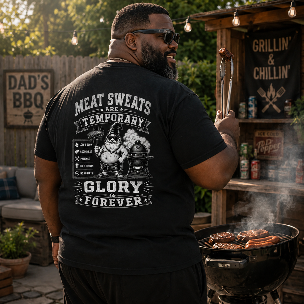 Meat Sweats Are Temporary – Bodrick BBQ T-Shirt