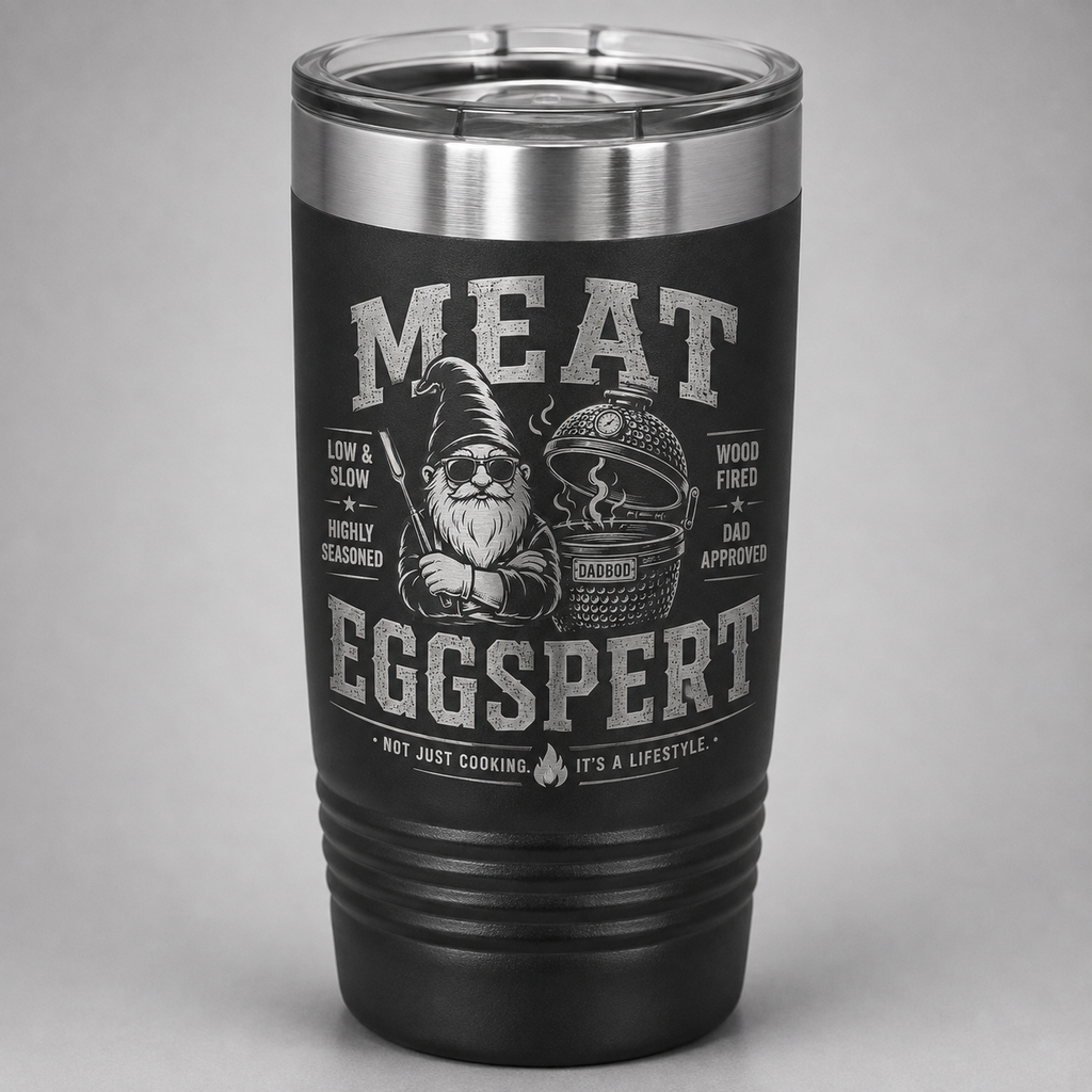 Meat Eggspert – Engraved BBQ Tumbler