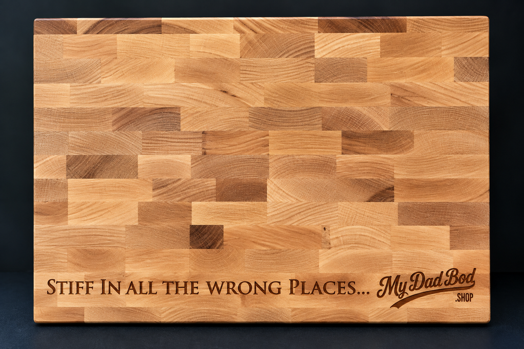 Stiff in All the Wrong Places – Engraved Maple Cutting Board