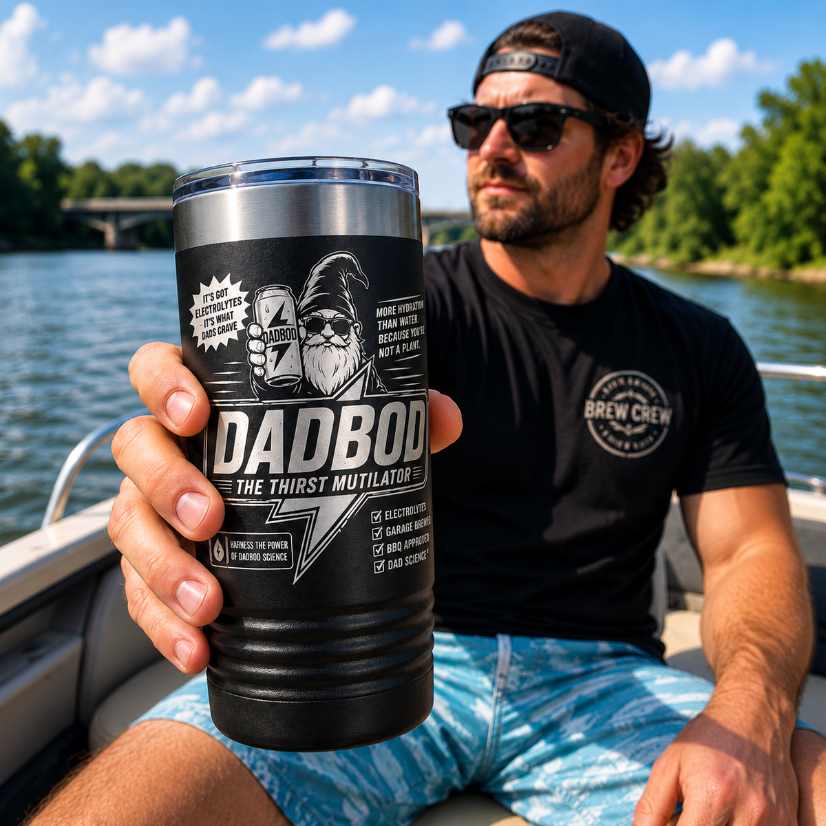 DadBod Thirst Mutilator – Funny Engraved Tumbler