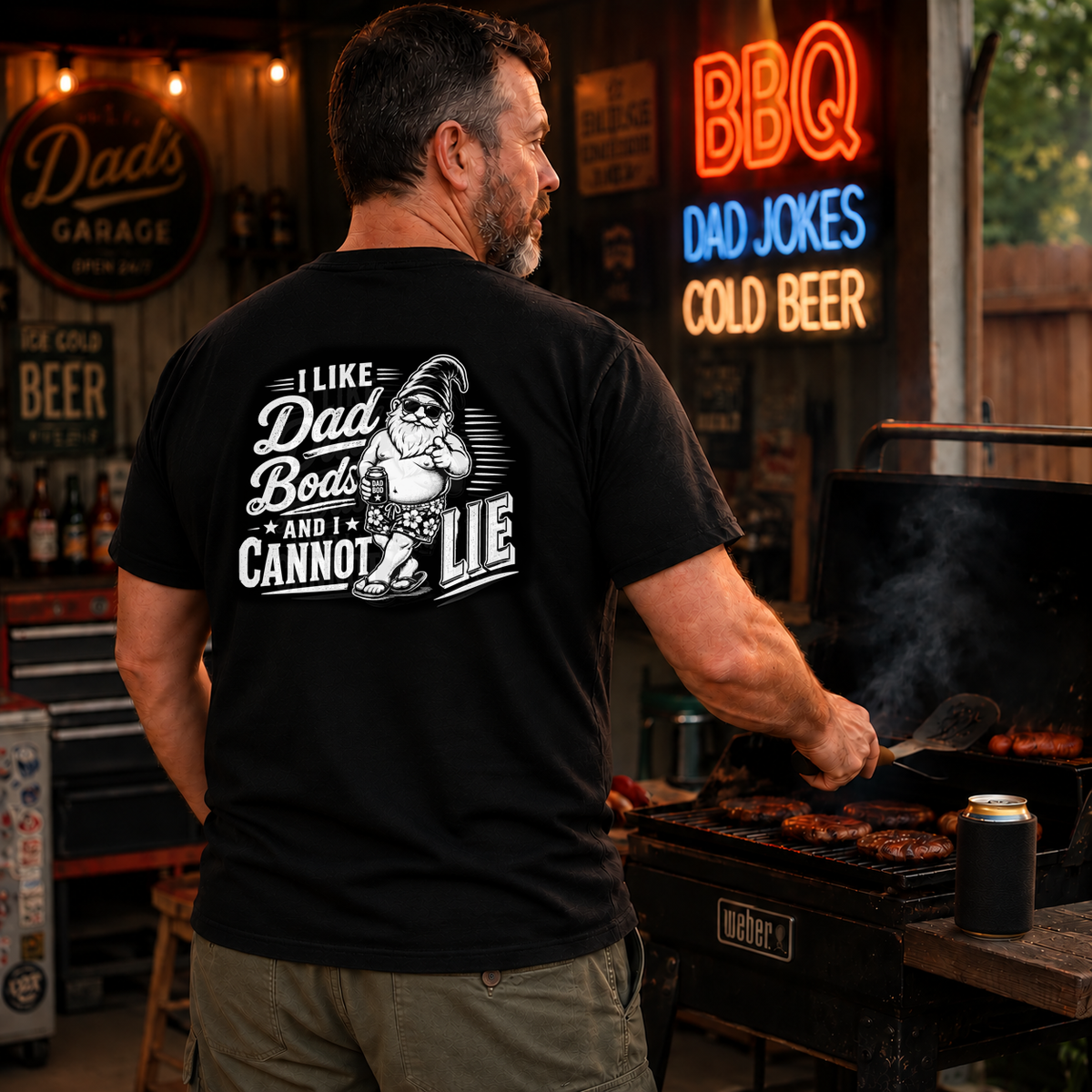 I Like Dad Bods and I Cannot Lie – Funny Dad T-Shirt